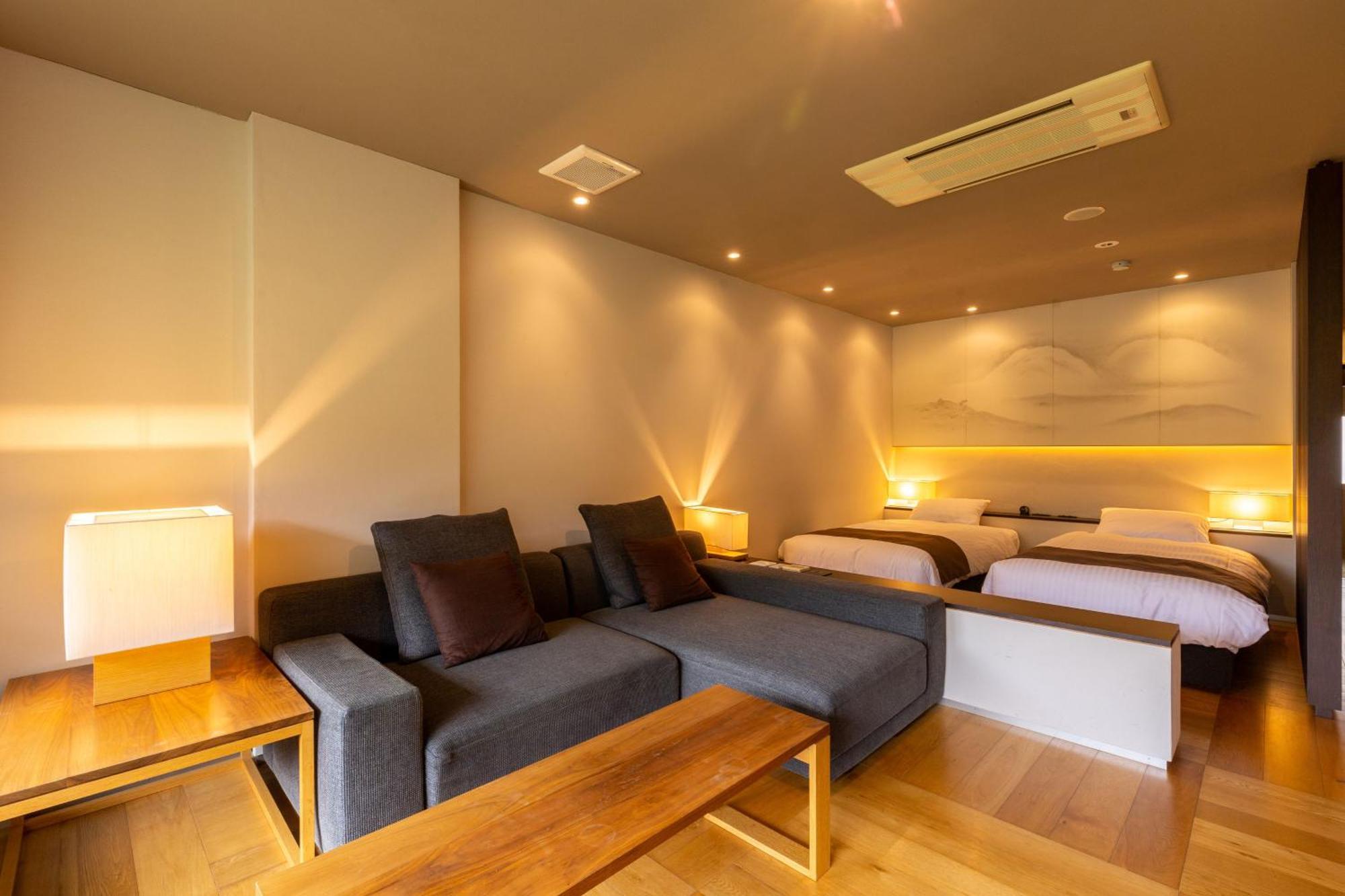 [Main Building] Japanese-Modern Twin Room Shower Booth Adults Only